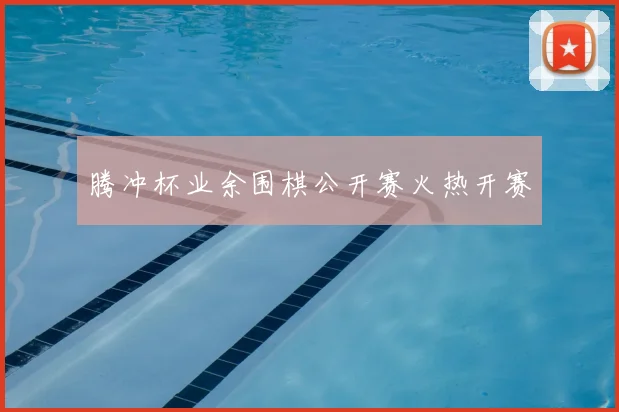 腾冲杯业余围棋公开赛火热开赛