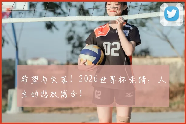 希望与失落!2026世界杯竞猜,人生的悲欢离合!