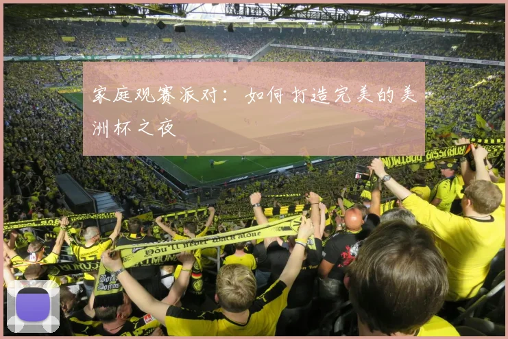 家庭观赛派对：如何打造完美的美洲杯之夜